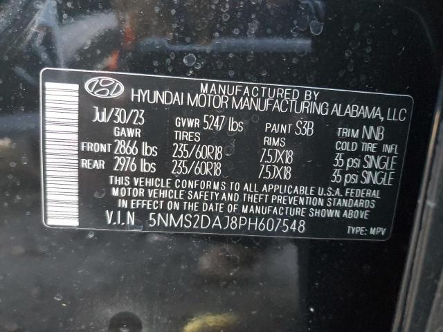 Photo 13 VIN: 5NMS2DAJ8PH607548 - HYUNDAI SANTA FE 