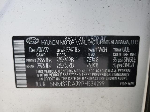 Photo 11 VIN: 5NMS2DAJ9PH534299 - HYUNDAI SANTA FE 