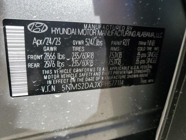 Photo 12 VIN: 5NMS2DAJXPH577114 - HYUNDAI SANTA FE S 