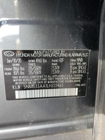 Photo 11 VIN: 5NMS33AA1LH222463 - HYUNDAI SANTA FE 