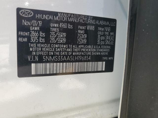 Photo 12 VIN: 5NMS33AA5LH196854 - HYUNDAI SANTA FE S 