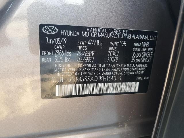 Photo 13 VIN: 5NMS33AD1KH134053 - HYUNDAI SANTA FE S 