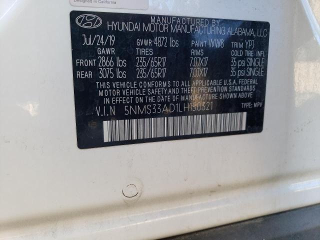 Photo 13 VIN: 5NMS33AD1LH150321 - HYUNDAI SANTA FE S 