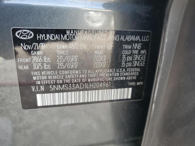 Photo 13 VIN: 5NMS33AD1LH204961 - HYUNDAI SANTA FE S 