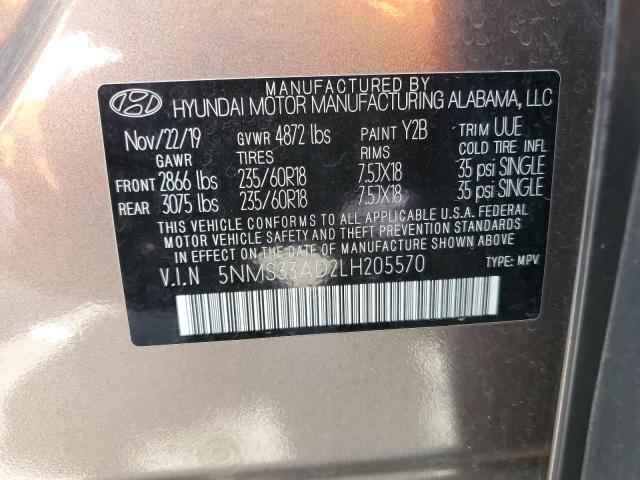 Photo 13 VIN: 5NMS33AD2LH205570 - HYUNDAI SANTA FE S 