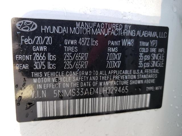 Photo 9 VIN: 5NMS33AD4LH229465 - HYUNDAI SANTA FE S 