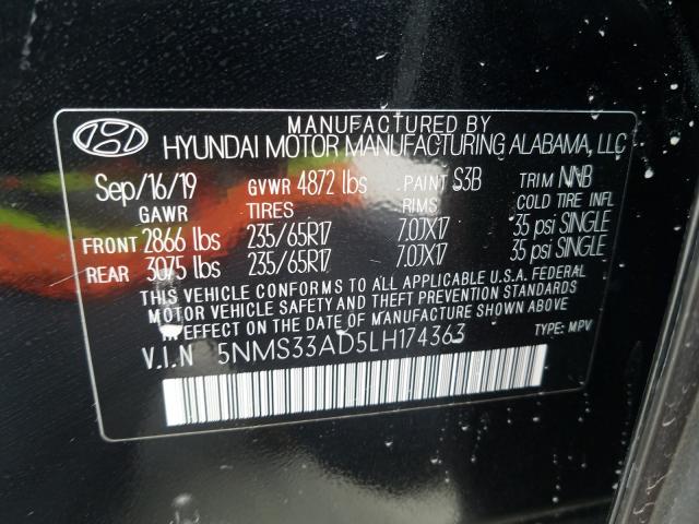 Photo 9 VIN: 5NMS33AD5LH174363 - HYUNDAI SANTA FE 