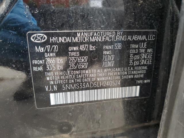 Photo 12 VIN: 5NMS33AD5LH240524 - HYUNDAI SANTA FE S 