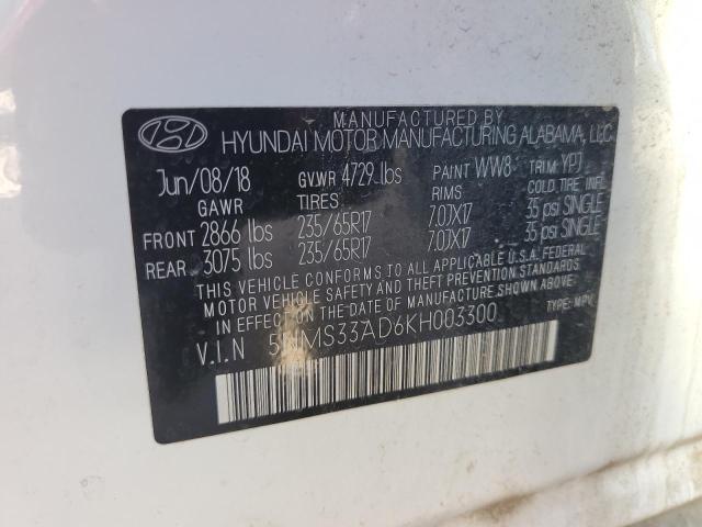 Photo 11 VIN: 5NMS33AD6KH003300 - HYUNDAI SANTA FE 