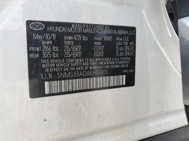 Photo 12 VIN: 5NMS33AD6KH131813 - HYUNDAI SANTA FE 