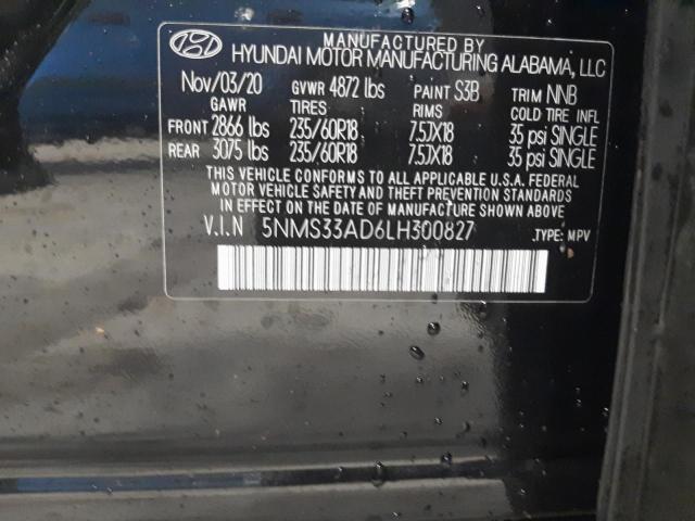 Photo 9 VIN: 5NMS33AD6LH300827 - HYUNDAI SANTA FE S 