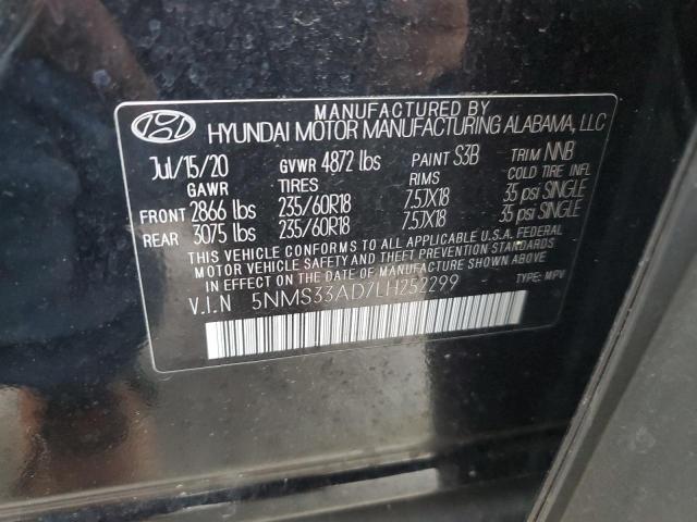 Photo 11 VIN: 5NMS33AD7LH252299 - HYUNDAI SANTA FE 