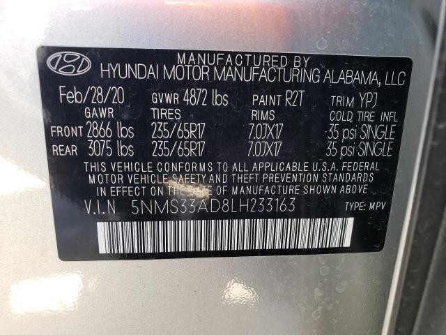 Photo 13 VIN: 5NMS33AD8LH233163 - HYUNDAI SANTA FE S 