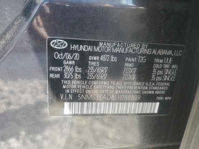 Photo 11 VIN: 5NMS33AD8LH288809 - HYUNDAI SANTA FE S 