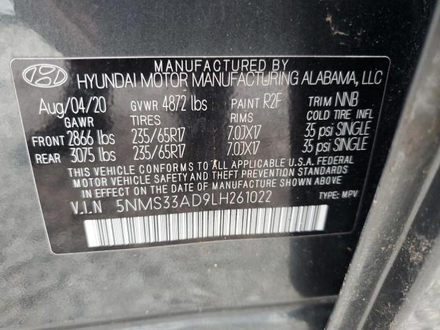 Photo 12 VIN: 5NMS33AD9LH261022 - HYUNDAI SANTA FE S 