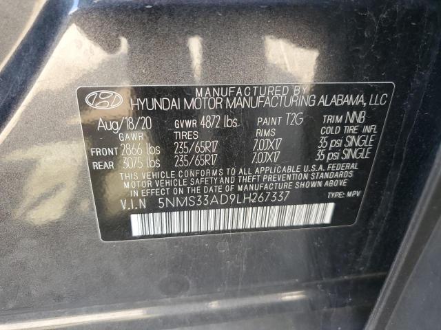 Photo 12 VIN: 5NMS33AD9LH267337 - HYUNDAI SANTA FE S 