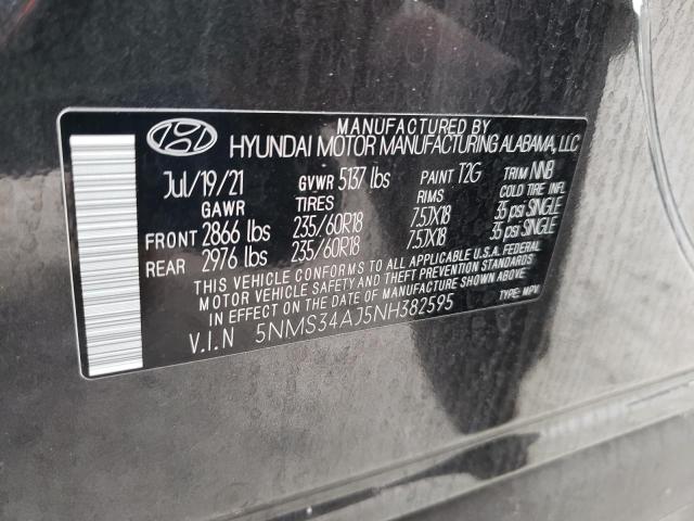 Photo 12 VIN: 5NMS34AJ5NH382595 - HYUNDAI SANTA FE S 