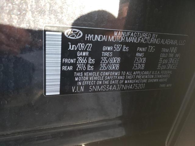 Photo 13 VIN: 5NMS34AJ7NH475201 - HYUNDAI SANTA FE 