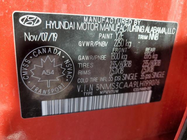 Photo 13 VIN: 5NMS3CAA9LH199076 - HYUNDAI SANTA FE 