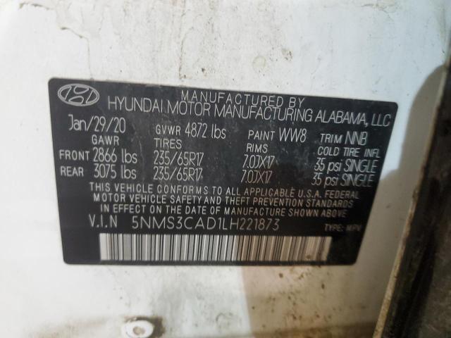 Photo 12 VIN: 5NMS3CAD1LH221873 - HYUNDAI SANTA FE S 