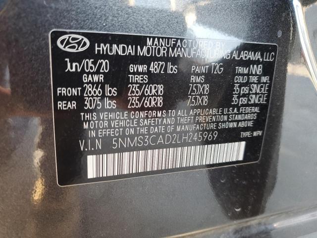 Photo 11 VIN: 5NMS3CAD2LH245969 - HYUNDAI SANTA FE S 