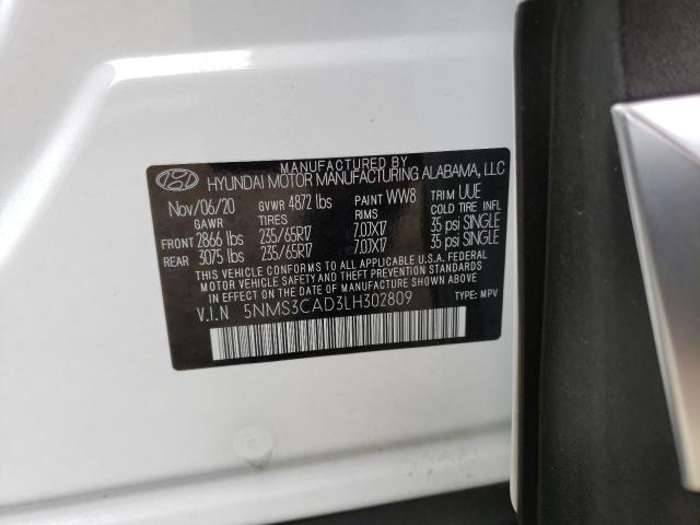 Photo 12 VIN: 5NMS3CAD3LH302809 - HYUNDAI SANTA FE 