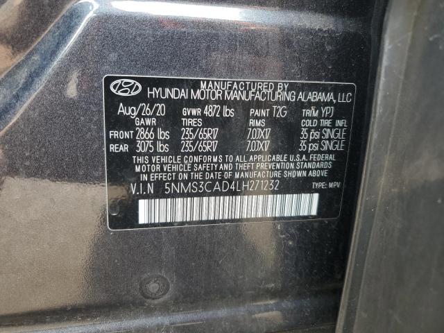 Photo 12 VIN: 5NMS3CAD4LH271232 - HYUNDAI SANTA FE S 