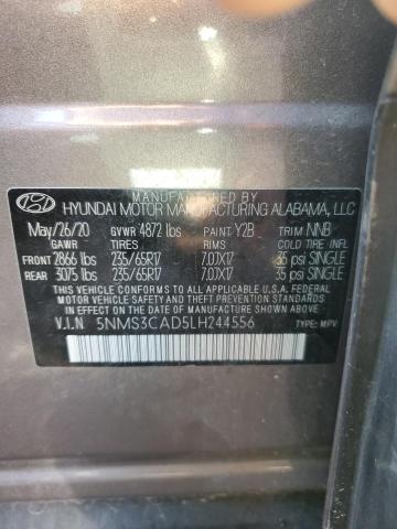 Photo 9 VIN: 5NMS3CAD5LH244556 - HYUNDAI SANTA FE S 