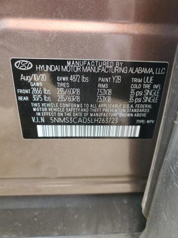 Photo 12 VIN: 5NMS3CAD5LH263723 - HYUNDAI SANTA FE 