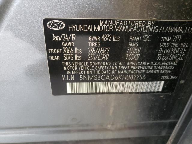 Photo 9 VIN: 5NMS3CAD6KH082256 - HYUNDAI SANTA FE 