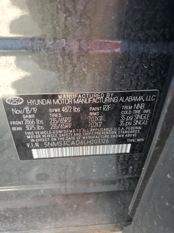 Photo 12 VIN: 5NMS3CAD6LH203126 - HYUNDAI SANTA FE S 