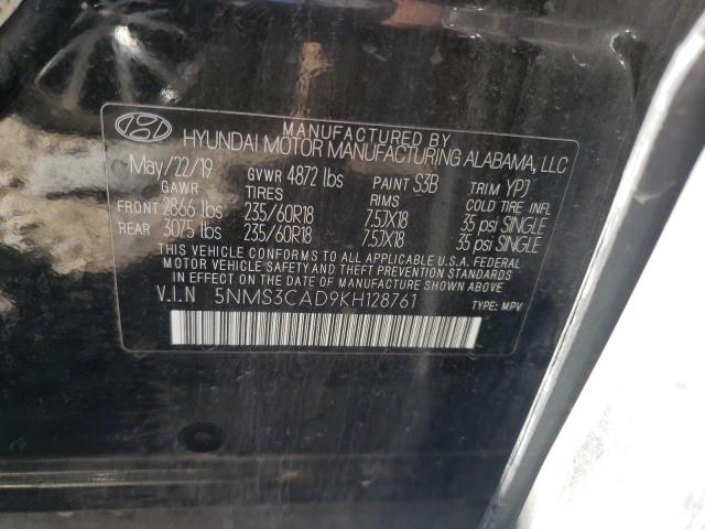 Photo 9 VIN: 5NMS3CAD9KH128761 - HYUNDAI SANTA FE S 