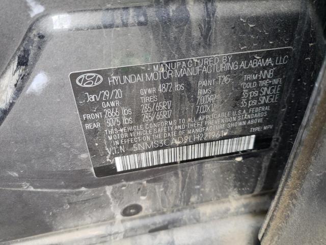 Photo 12 VIN: 5NMS3CAD9LH221961 - HYUNDAI SANTA FE S 