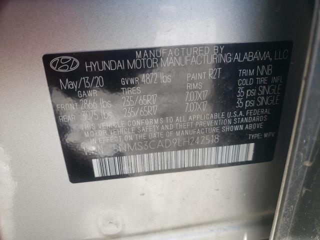 Photo 12 VIN: 5NMS3CAD9LH242518 - HYUNDAI SANTA FE 