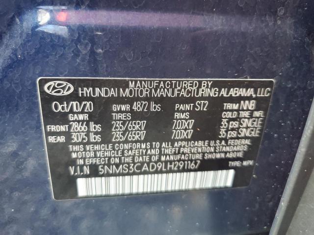 Photo 13 VIN: 5NMS3CAD9LH291167 - HYUNDAI SANTA FE S 