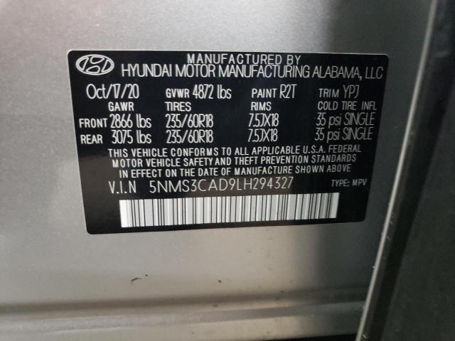 Photo 12 VIN: 5NMS3CAD9LH294327 - HYUNDAI SANTA FE S 