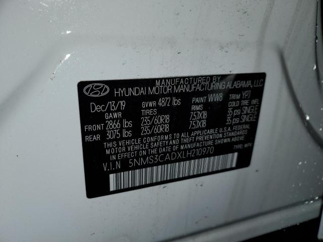 Photo 12 VIN: 5NMS3CADXLH210970 - HYUNDAI SANTA FE 