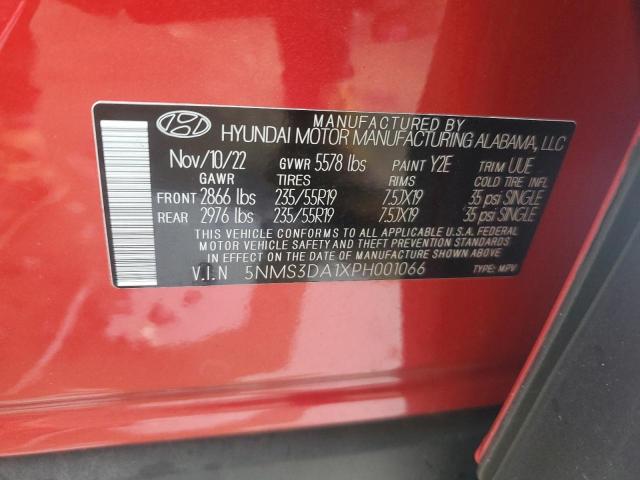 Photo 12 VIN: 5NMS3DA1XPH001066 - HYUNDAI SANTA FE S 