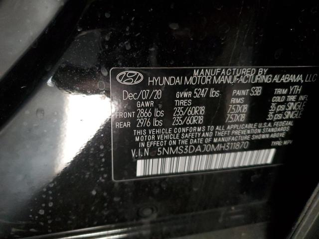 Photo 13 VIN: 5NMS3DAJ0MH311870 - HYUNDAI SANTA FE 