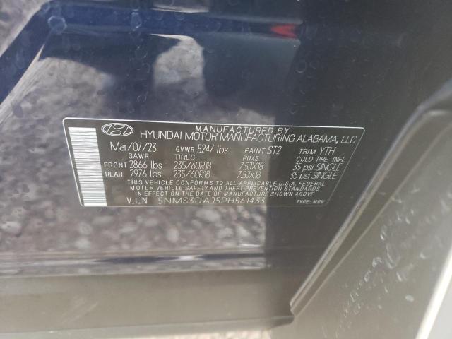 Photo 12 VIN: 5NMS3DAJ5PH561433 - HYUNDAI SANTA FE 