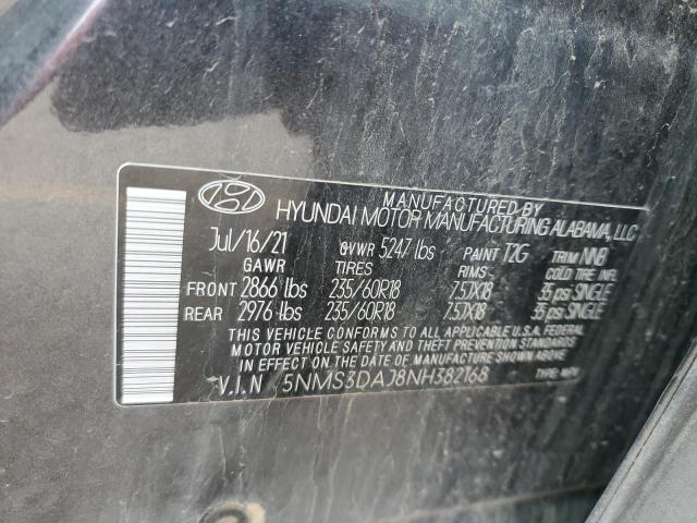 Photo 12 VIN: 5NMS3DAJ8NH382168 - HYUNDAI SANTA FE S 