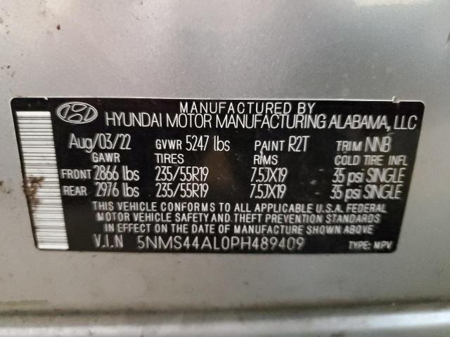 Photo 12 VIN: 5NMS44AL0PH489409 - HYUNDAI SANTA FE 