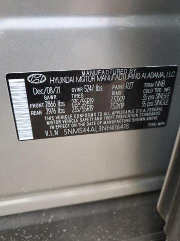 Photo 11 VIN: 5NMS44AL3NH416418 - HYUNDAI SANTA FE 