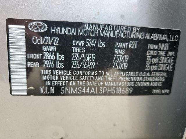 Photo 12 VIN: 5NMS44AL3PH518689 - HYUNDAI SANTA FE 