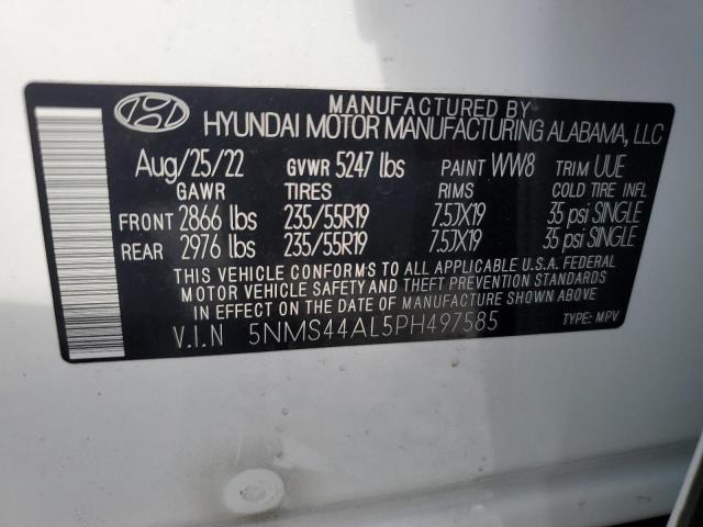 Photo 12 VIN: 5NMS44AL5PH497585 - HYUNDAI SANTA FE L 