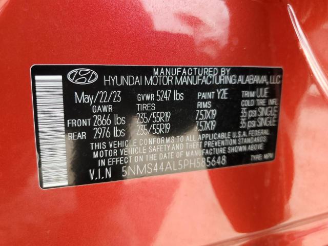 Photo 12 VIN: 5NMS44AL5PH585648 - HYUNDAI SANTA FE 