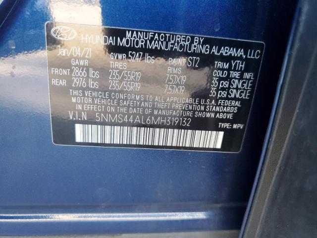 Photo 12 VIN: 5NMS44AL6MH319132 - HYUNDAI SANTA FE L 