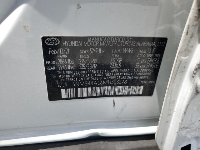 Photo 12 VIN: 5NMS44AL6MH333578 - HYUNDAI SANTA FE L 