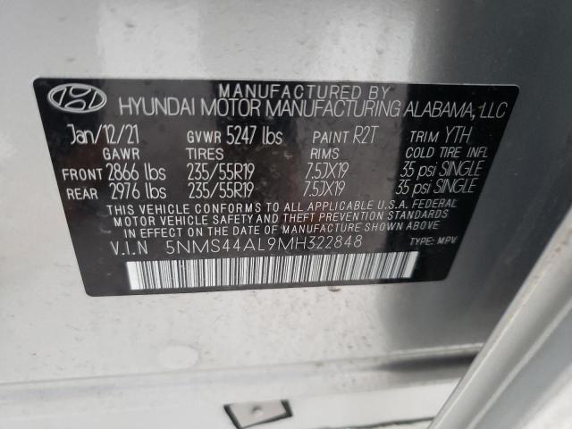 Photo 9 VIN: 5NMS44AL9MH322848 - HYUNDAI SANTA FE L 