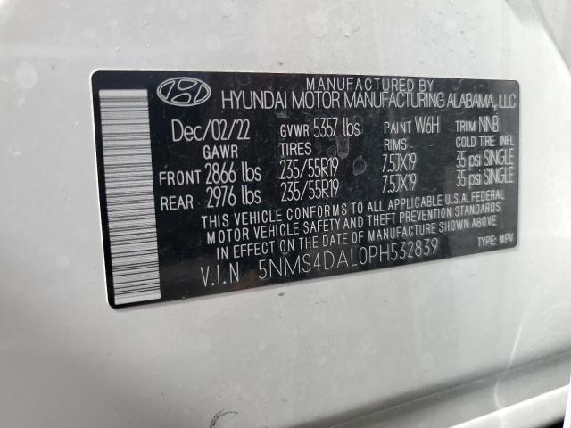 Photo 13 VIN: 5NMS4DAL0PH532839 - HYUNDAI SANTA FE L 